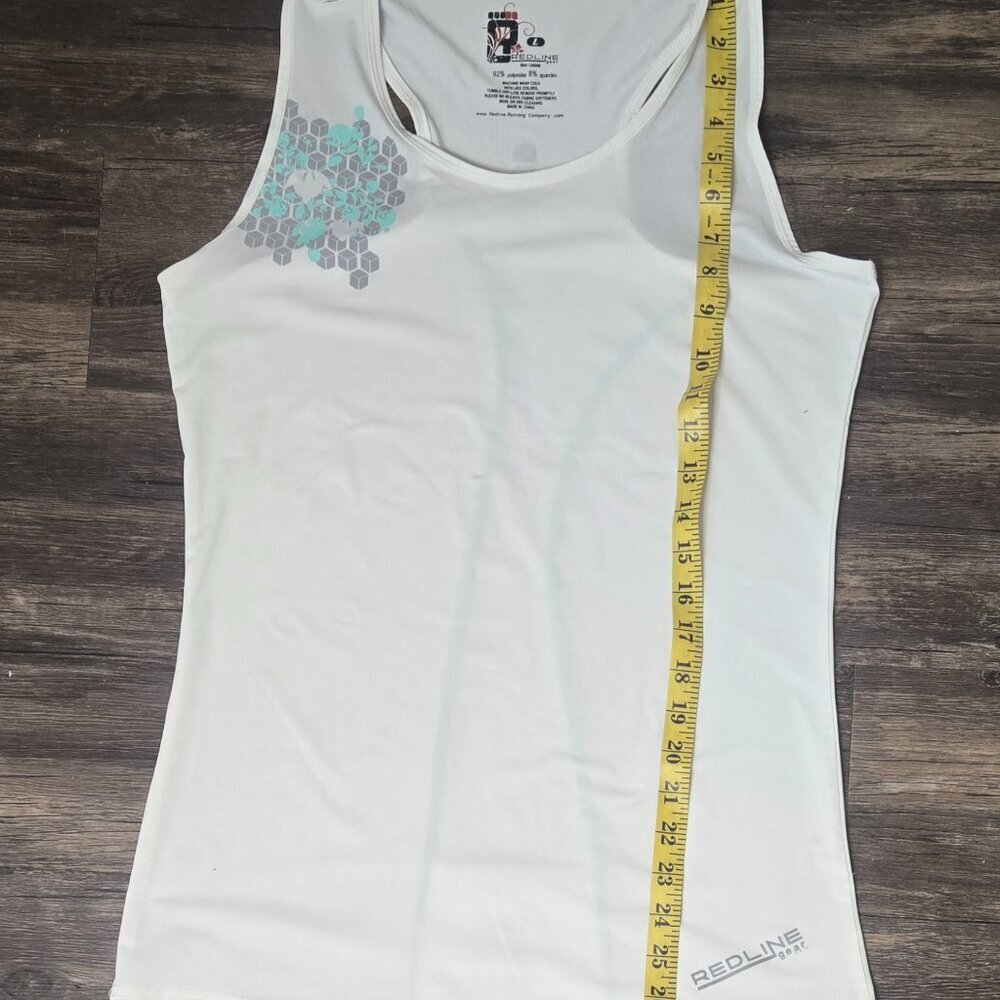 Redline Gear Racerback Running Tank Top Reflective Geo Print Size Large - Picture 7 of 9